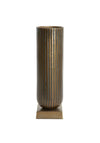 Light & Living Medium Jirona Raw Vase, Antique Bronze