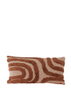 Light & Living Sakala Wavy Cushion 60x30cm, Brown