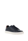 Sloane Bolt Leather Trainers, Navy