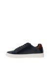 Sloane Bolt Leather Trainers, Navy