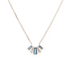 Burren Jewellery Snowfield Necklace, Gold & Blue