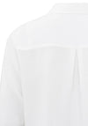 YAYA Long Sleeve Soft Poplin Blouse, Pure White