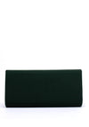 Sorento Johnstown Gold Button Clutch Bag, Green