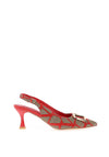 Sorento Peterstone Brooch Detail Heels, Red