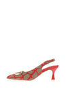 Sorento Peterstone Brooch Detail Heels, Red