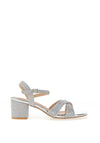 Sorento Westgrove Embellished Heeled Sandals, Silver