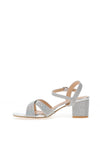 Sorento Westgrove Embellished Heeled Sandals, Silver