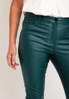Soyaconcept High Waist Coated Skinny Trouser, Green