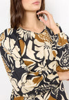 Soyaconcept Tamaya Floral Print Blouse, Camel