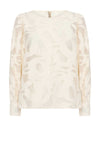 Soyaconcept Ibi Mesh Printed Blouse, Cream