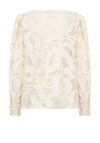 Soyaconcept Ibi Mesh Printed Blouse, Cream