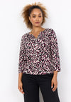 Soyaconcept Felicity Abstract Print Top, Wine Multi