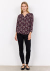 Soyaconcept Felicity Paisley Print Top, Wine Multi