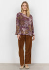 Soyaconcept Ilone Floral Top, Wine