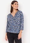 Soyaconcept Felicity Abstract Print Top, Blue Multi