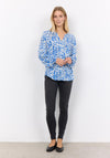 Soyaconcept Doha Floral Button Down Top, Blue