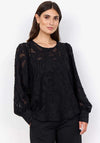 Soyaconcept IBI Semi Sheer Blouse, Black