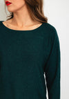 Soyaconcept Button Back Detail Knit Top, Forest Green