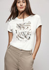 Street One Graphic Sequins T-Shirt, Off White