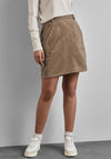 Street One Faux Suede Mini Skirt, Brown