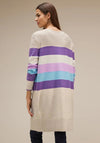 Street One Long Striped Cardigan, Spring Sand Melange