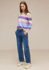 Street One Striped Sweater, Spring Sand Melange