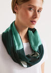 Street One Print Loop Scarf, Cool Vintage Green