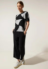 Street One Two Tone Print Top, Black & Grey