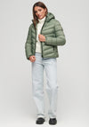 Superdry Womens Hooded Fuji Padded Jacket, Green