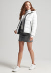 Superdry Womens Hooded Spirit Sports Puffer Jacket, White