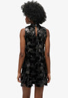 Superdry A-line Fringed Sequin Mini Dress, Black