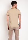 Superdry Essential Logo Ringer T-Shirt, Buck Tan Marl