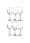 Newgrange Living S/6 Rainbow Party Wine Glasses