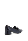 Tamaris Metallic Buckle Detail Loafers, Navy