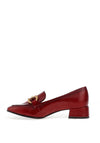 Tamaris Buckle Detail Loafers, Red