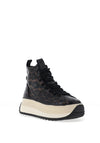 Tamaris Leopard Print Ankle Trainers, Black Leopard