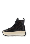 Tamaris Leopard Print Ankle Trainers, Black Leopard