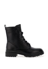 Tamaris Studded Lace Up Military Boots, Black