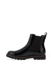 Tamaris Faux Leather Patent Chelsea Boots, Black