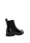 Tamaris Faux Leather Patent Chelsea Boots, Black