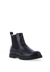 Tamaris Faux Leather Patent Chelsea Boots, Navy Metallic