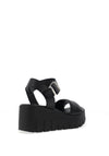 Tamaris Leather Chunky Platform Trainers, Black