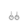 Ti Sento Milano Elegant Circles Hoop Earrings, Silver