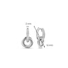 Ti Sento Milano Elegant Circles Hoop Earrings, Silver