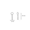 Ti Sento Milano Ear Charms, Silver