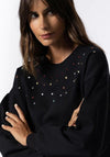 Tiffosi Beaded Embellished Sweatshirt, Black