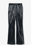 Tiffosi Maeve Sequin Flared Trousers, Navy