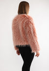 Tiffosi Mula Faux Fur Cropped Jacket, Pink