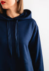 Tiffosi Caly Curved Hem Hoodie, Navy