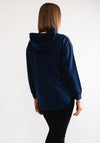 Tiffosi Caly Curved Hem Hoodie, Navy